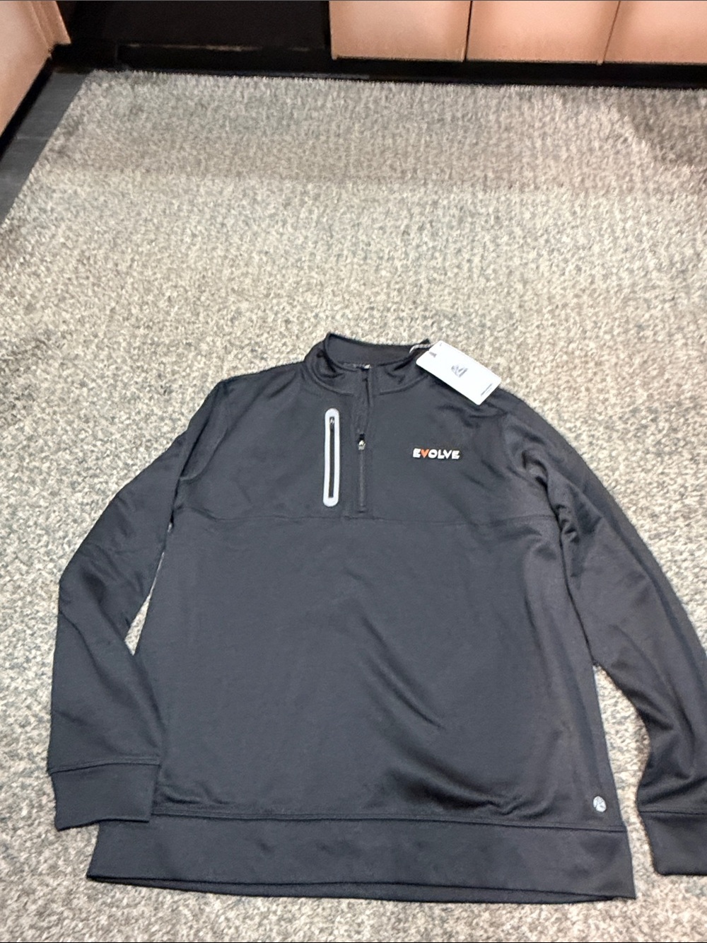 NWT Rhoback knoll half zip logo